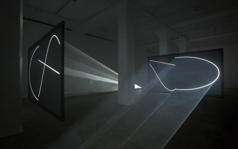 L'obra Face to Face II d'Anthony McCall. FOTO: CEDIDA.