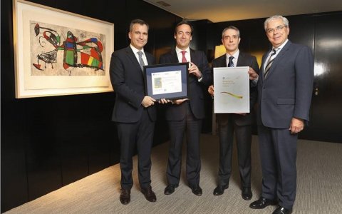 L'acte de lliurament del Segell d'Excel·lència Europea EFQM 500+. FOTO: CEDIDA.