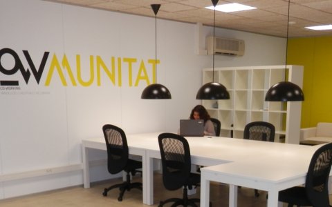 Un dels espais de coworking que hi ha a la demarcació.