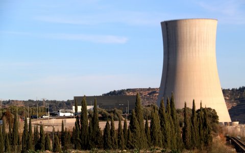 La central nuclear de Ascó (Ribera d'Ebre).